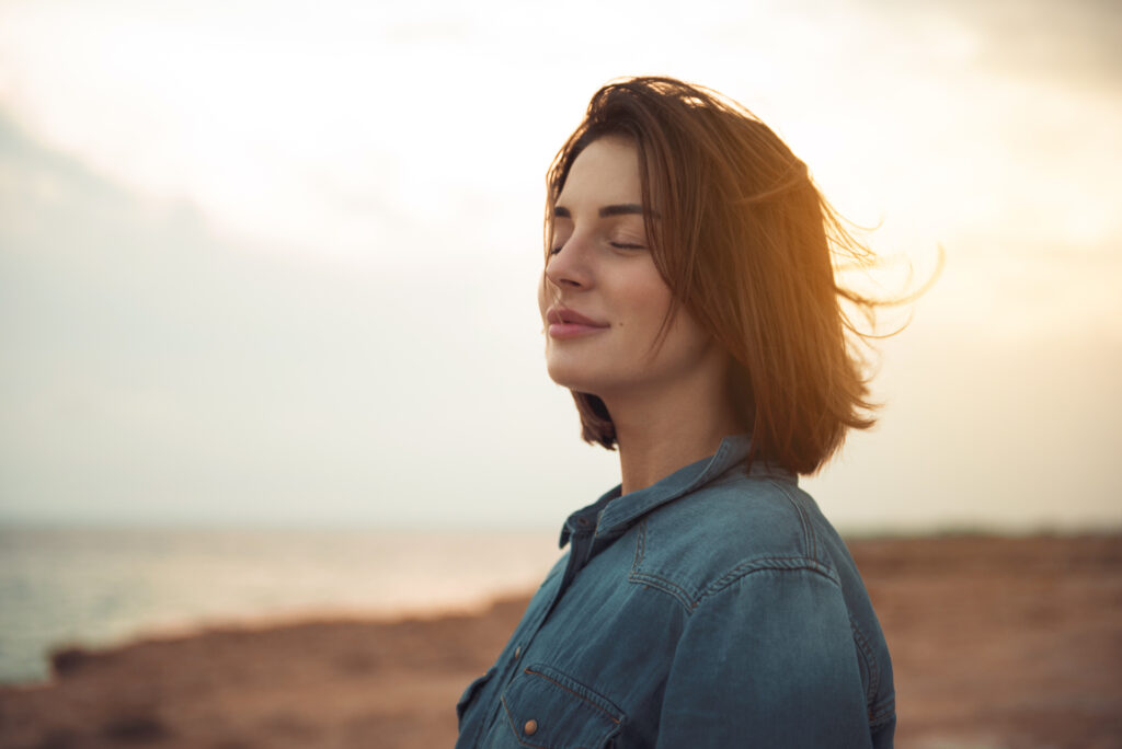 At the beach - getting outdoor time to manage eco-anxiety and stress